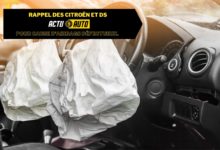 Rappel des Citroën et DS pour cause d’airbags défectueux.